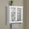 Alaterre Furniture Dorset Bath 27"W x 29"H Wall Mounted Cabinet with Mirror and Towel Rod ANVA79WH - alternate 9